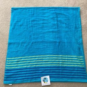 Blue stripes Beach Towel